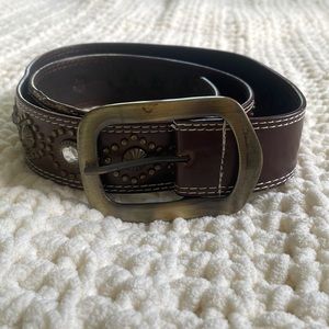 Sonoma studded jeweled leather belt